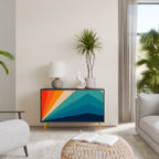 PRISM CONCUSSION Sideboard mit 2 Türen in Schwarz