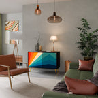 PRISM CONCUSSION Sideboard mit 2 Türen in Schwarz