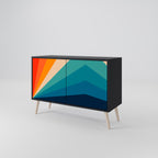 PRISM CONCUSSION Sideboard mit 2 Türen in Schwarz