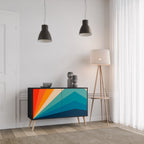 PRISM CONCUSSION Sideboard mit 2 Türen in Schwarz