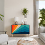 PRISM CONCUSSION Sideboard mit 2 Türen in Schwarz