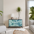 ASIAN SWAY 2-Door Sideboard in Black Finish