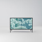 ASIAN SWAY 2-Door Sideboard in Black Finish