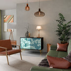 ASIAN SWAY 2-Door Sideboard in Black Finish