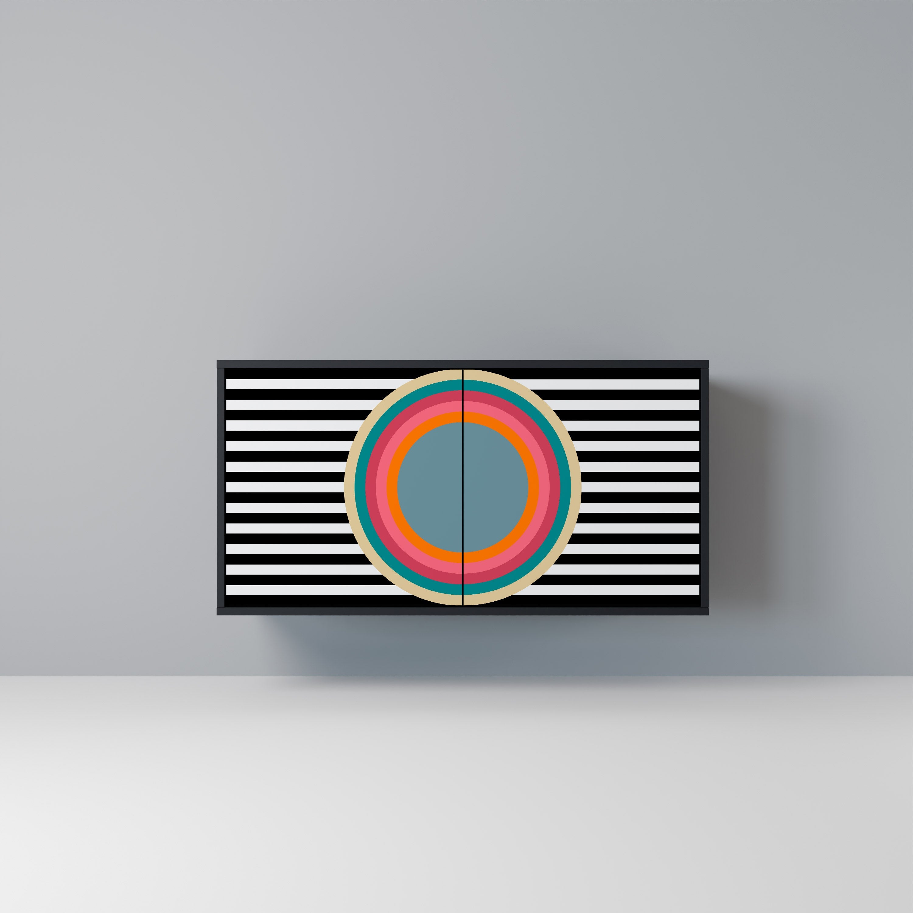 SPECTRA SHOWCASE Sideboard mit 2 Türen in Schwarz