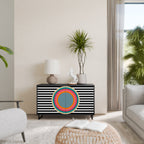 SPECTRA SHOWCASE 2-Door Sideboard in Black Finish