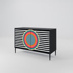 SPECTRA SHOWCASE 2-Door Sideboard in Black Finish