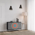 SPECTRA SHOWCASE 2-Door Sideboard in Black Finish