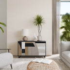 DELICATE MEMENTO 2-Door Sideboard in Black Finish