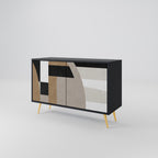DELICATE MEMENTO 2-Door Sideboard in Black Finish