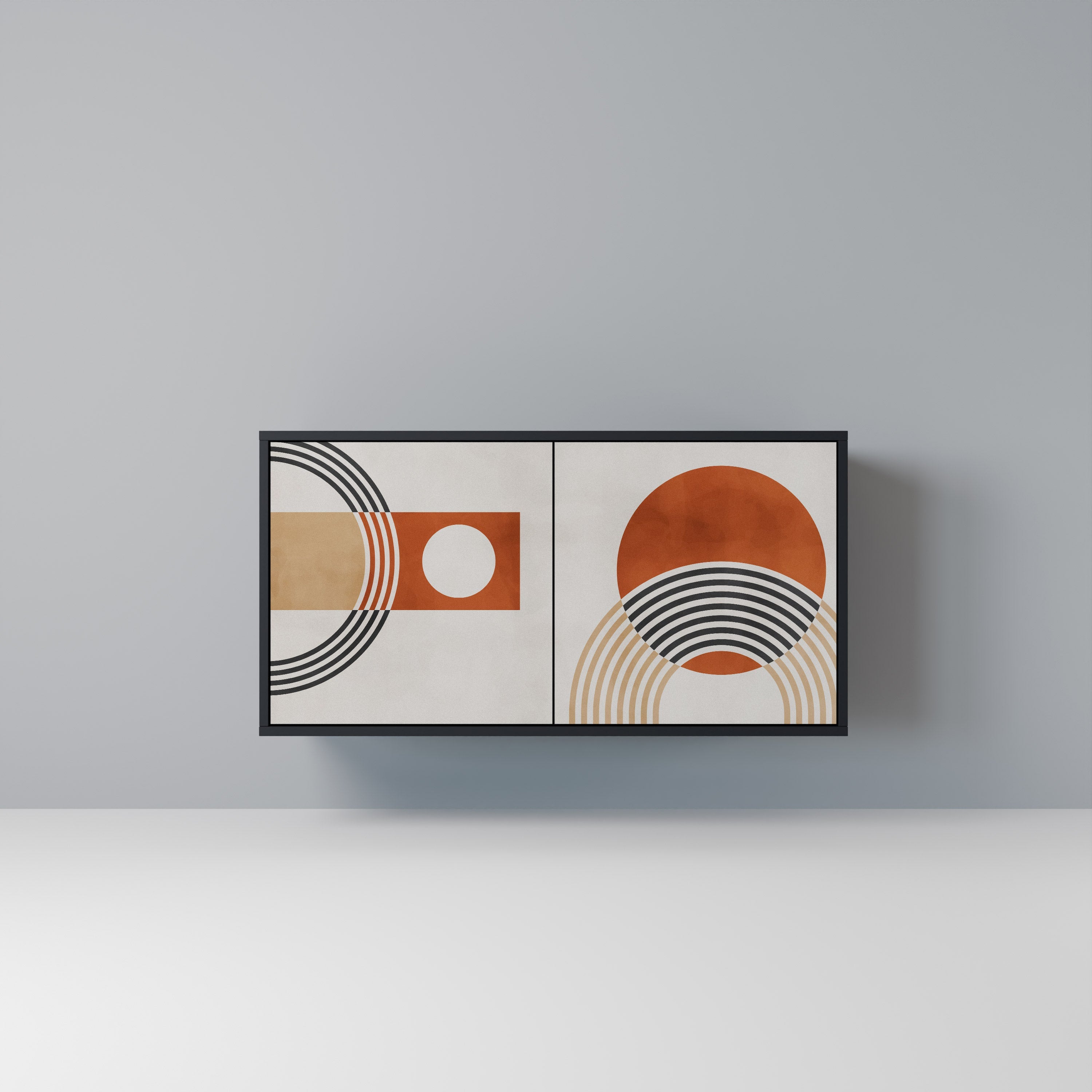 SPACE AROUND Sideboard mit 2 Türen in Schwarz