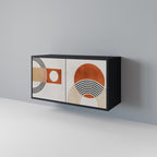 SPACE AROUND Sideboard mit 2 Türen in Schwarz