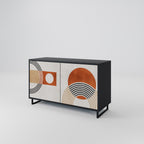 SPACE AROUND Sideboard mit 2 Türen in Schwarz