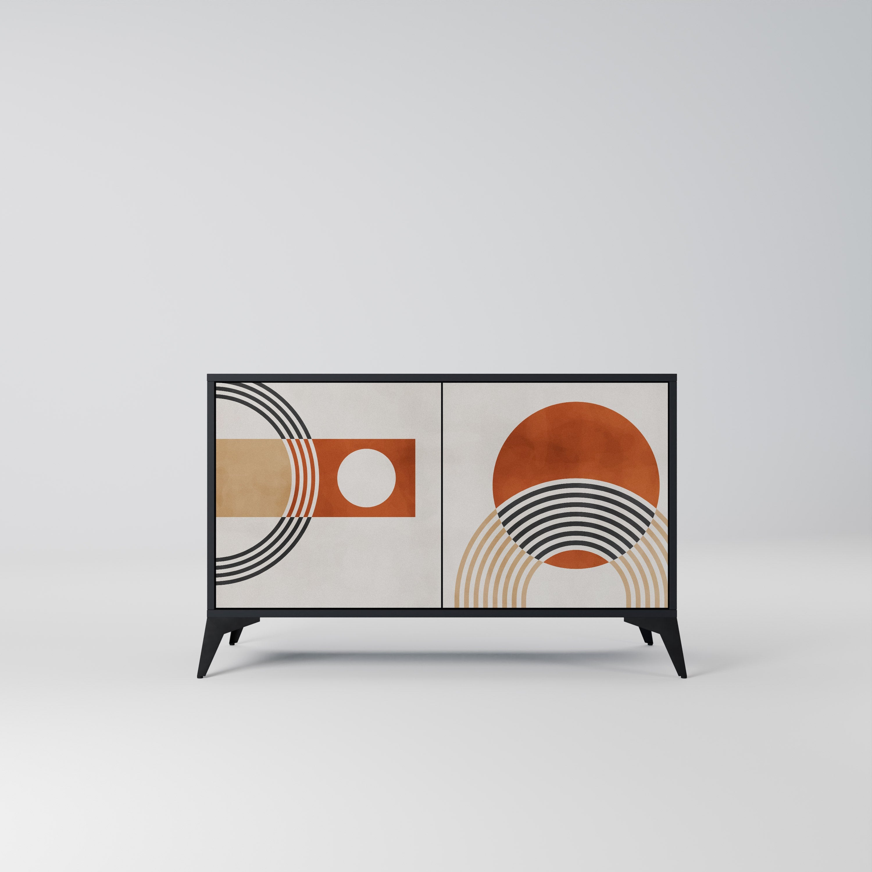 SPACE AROUND Sideboard mit 2 Türen in Schwarz