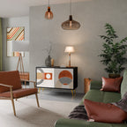 SPACE AROUND Sideboard mit 2 Türen in Schwarz