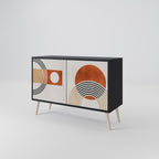 SPACE AROUND Sideboard mit 2 Türen in Schwarz