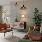 SPACE AROUND Sideboard mit 2 Türen in Schwarz