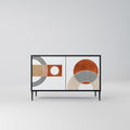 CIRCLE RHYTM 2-Door Sideboard in Black Finish