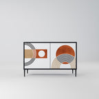 CIRCLE RHYTM 2-Door Sideboard in Black Finish