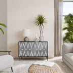 SHARP EDGES Sideboard mit 2 Türen in Schwarz