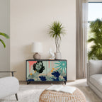 KANAGAWA BEAUTY Sideboard mit 2 Türen in Schwarz