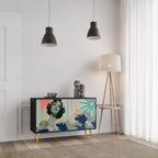 KANAGAWA BEAUTY Sideboard mit 2 Türen in Schwarz