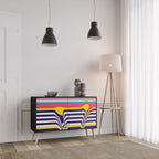 TONE COLLAPSE Sideboard mit 2 Türen in Schwarz