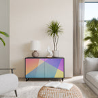 BRIGHT GEOMETRY Sideboard mit 2 Türen in Schwarz