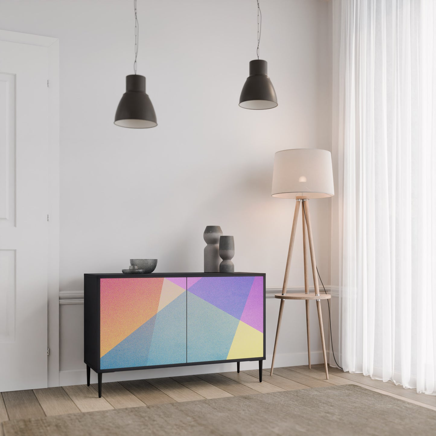 BRIGHT GEOMETRY 2-türiges Sideboard