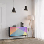 BRIGHT GEOMETRY Sideboard mit 2 Türen in Schwarz