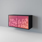 IRREGULAR PINK Sideboard mit 2 Türen in Schwarz