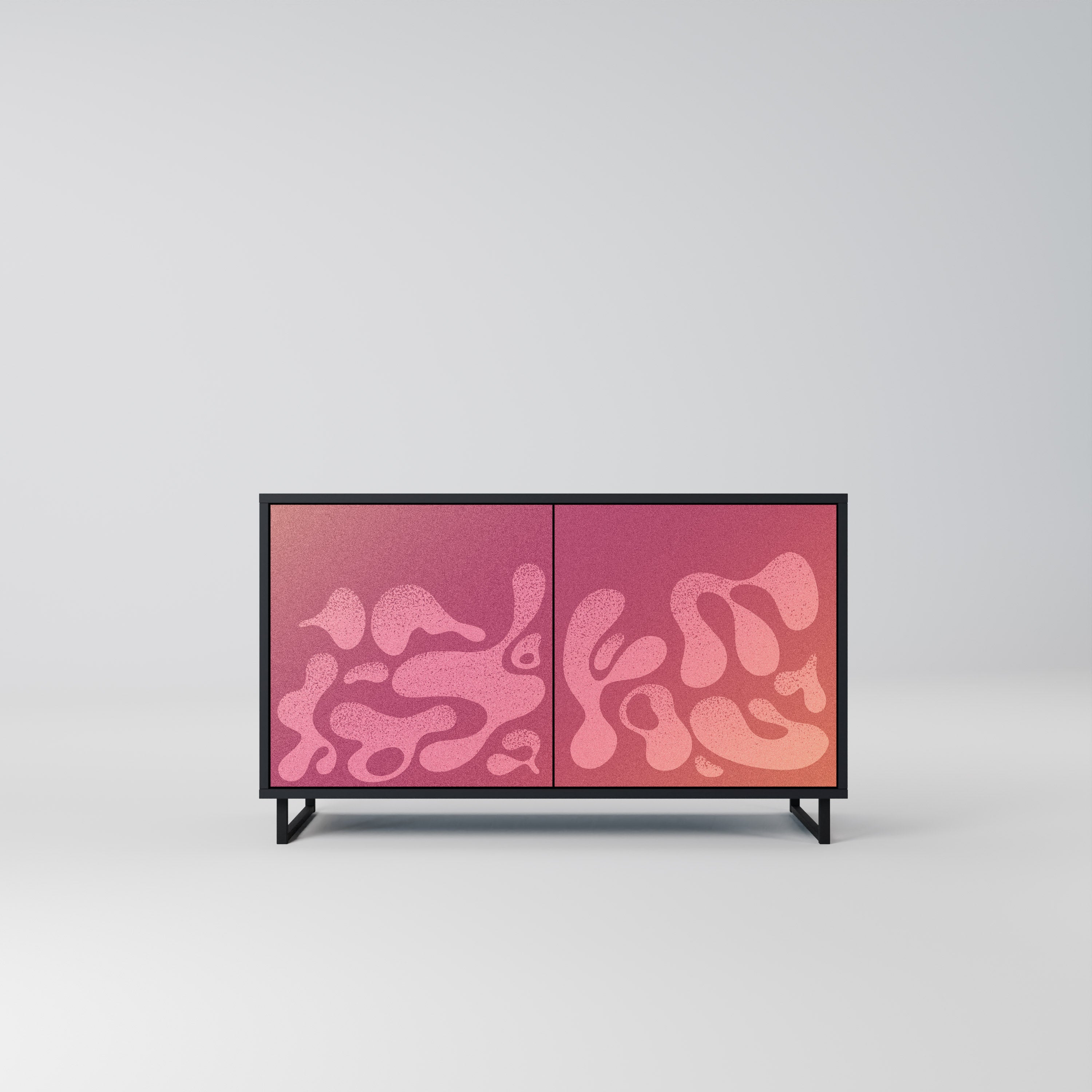 IRREGULAR PINK Sideboard mit 2 Türen in Schwarz