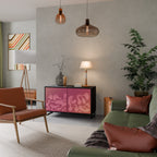 IRREGULAR PINK Sideboard mit 2 Türen in Schwarz