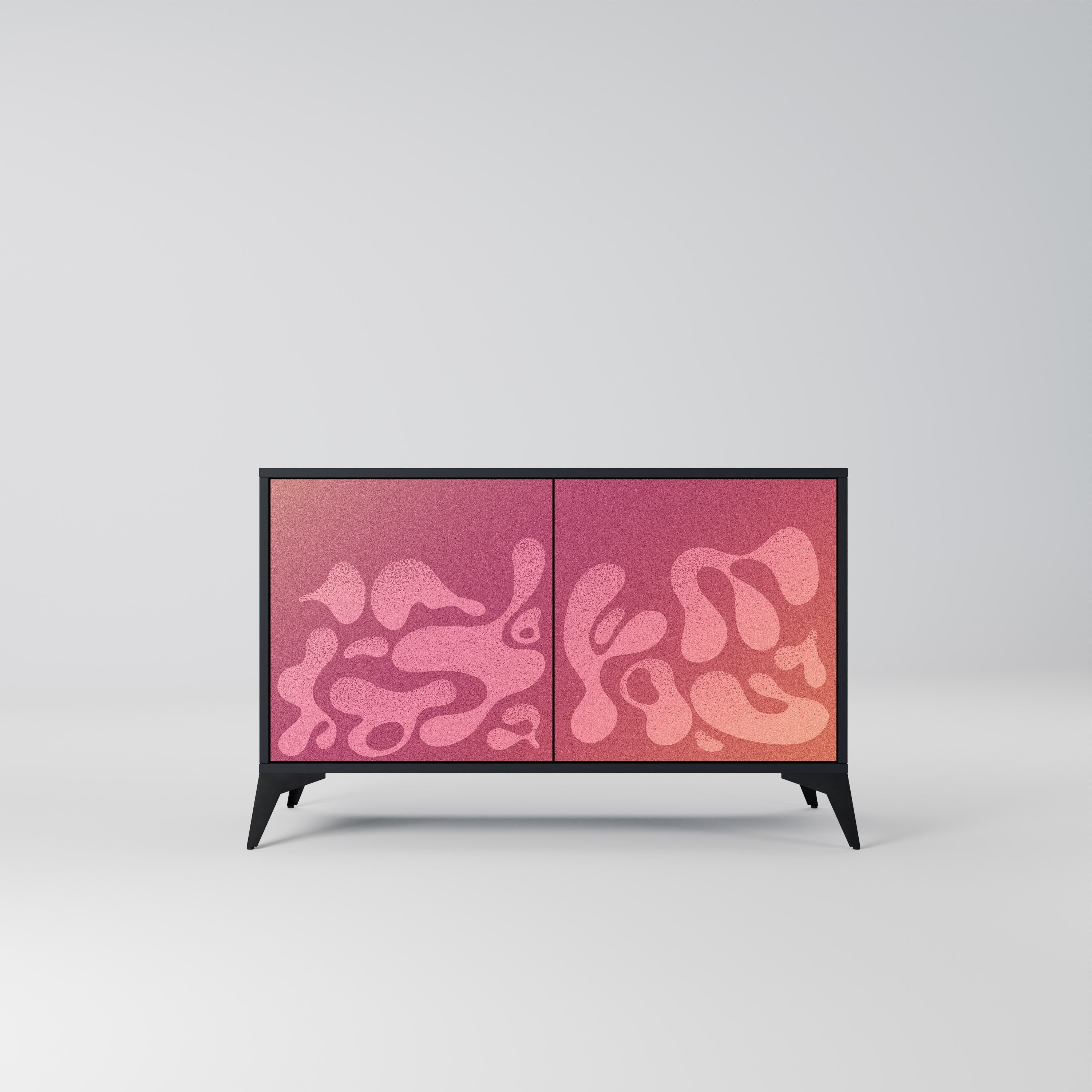 IRREGULAR PINK Sideboard mit 2 Türen in Schwarz