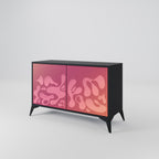 IRREGULAR PINK Sideboard mit 2 Türen in Schwarz