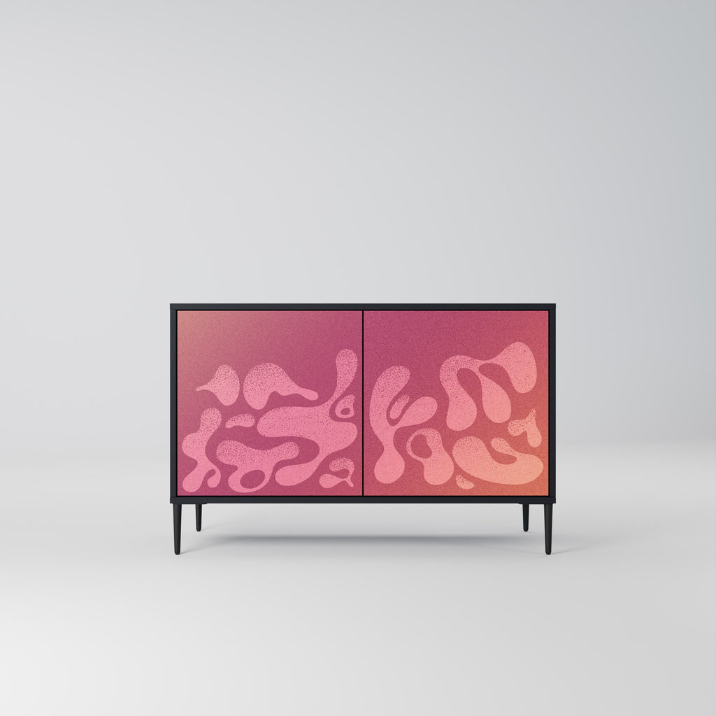 IRREGULAR PINK Sideboard mit 2 Türen in Schwarz