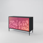 IRREGULAR PINK Sideboard mit 2 Türen in Schwarz