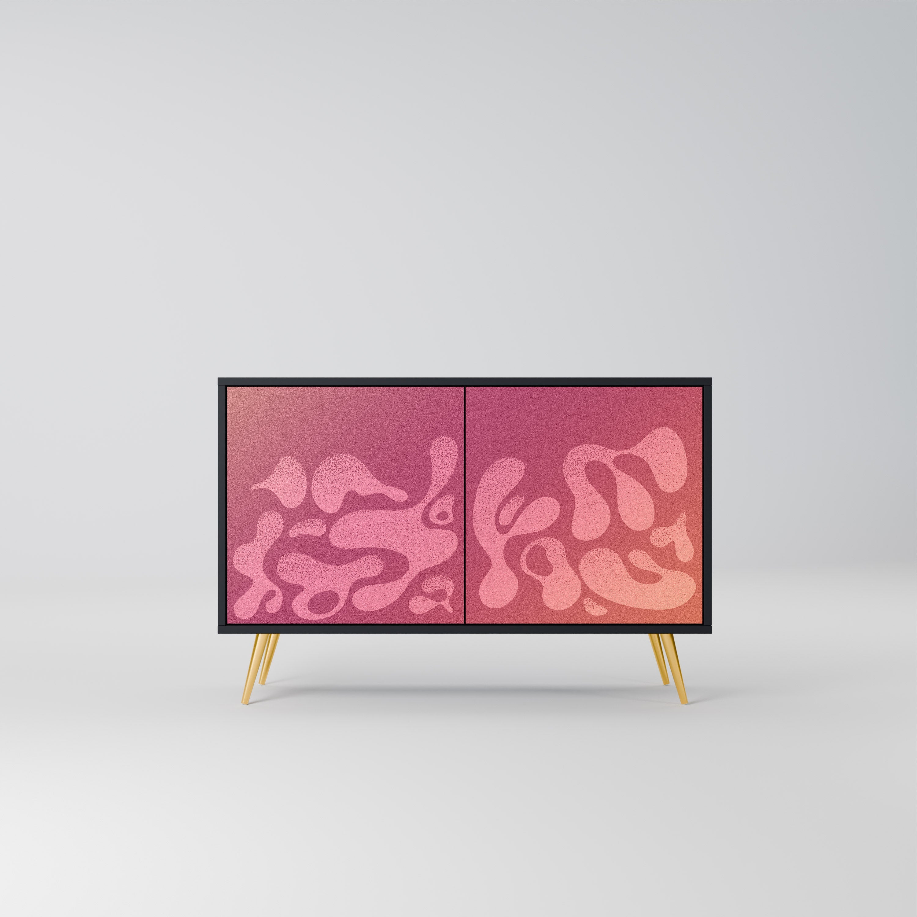 IRREGULAR PINK Sideboard mit 2 Türen in Schwarz