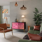 IRREGULAR PINK Sideboard mit 2 Türen in Schwarz