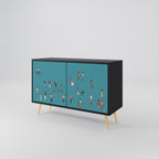 COLLECTIVE STREAM Sideboard mit 2 Türen in Schwarz