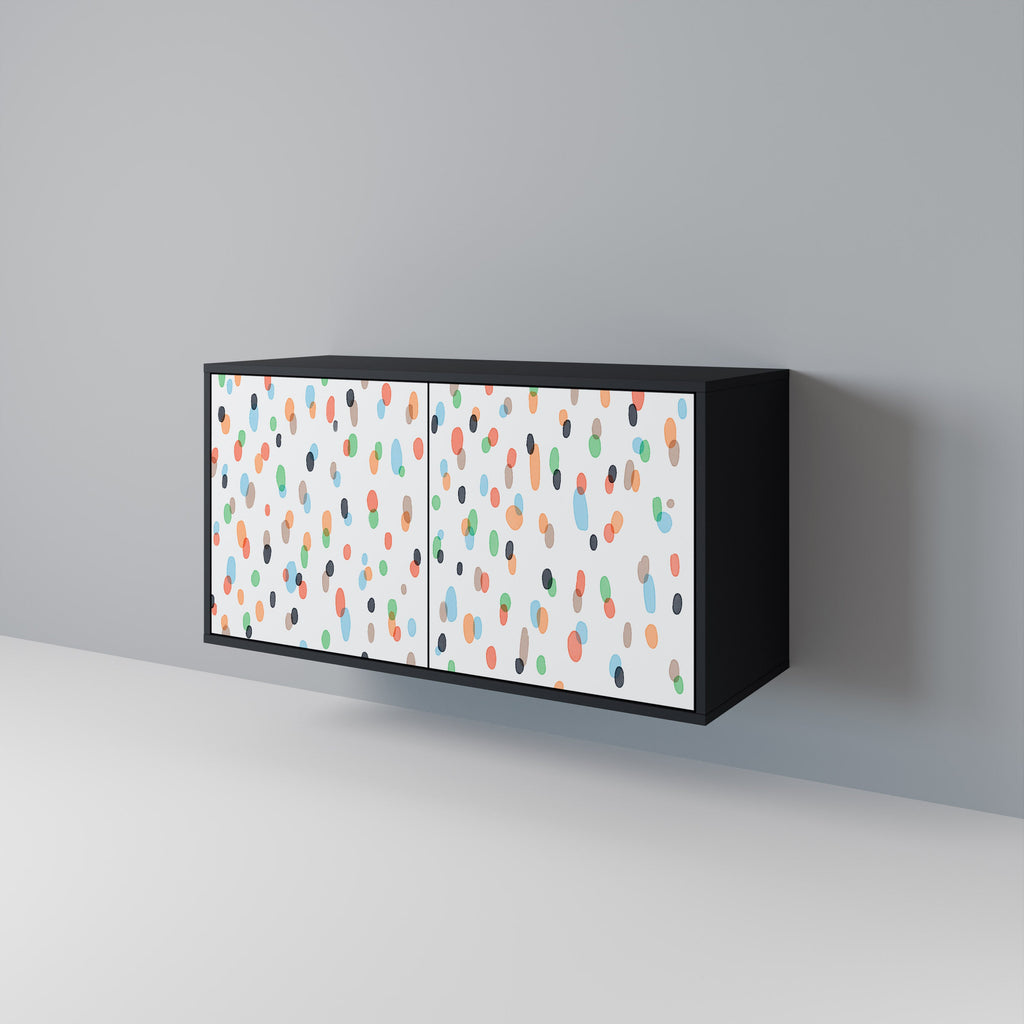 ENERGETIC SPOTS Sideboard mit 2 Türen in Schwarz