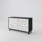 ENERGETIC SPOTS Sideboard mit 2 Türen in Schwarz