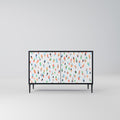 ENERGETIC SPOTS Sideboard mit 2 Türen in Schwarz