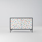 ENERGETIC SPOTS Sideboard mit 2 Türen in Schwarz