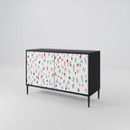 ENERGETIC SPOTS Sideboard mit 2 Türen in Schwarz