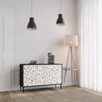 ENERGETIC SPOTS Sideboard mit 2 Türen in Schwarz