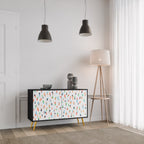 ENERGETIC SPOTS Sideboard mit 2 Türen in Schwarz