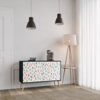 ENERGETIC SPOTS Sideboard mit 2 Türen in Schwarz