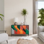 MAKESHIFT ARTISTRY Sideboard mit 2 Türen in Schwarz