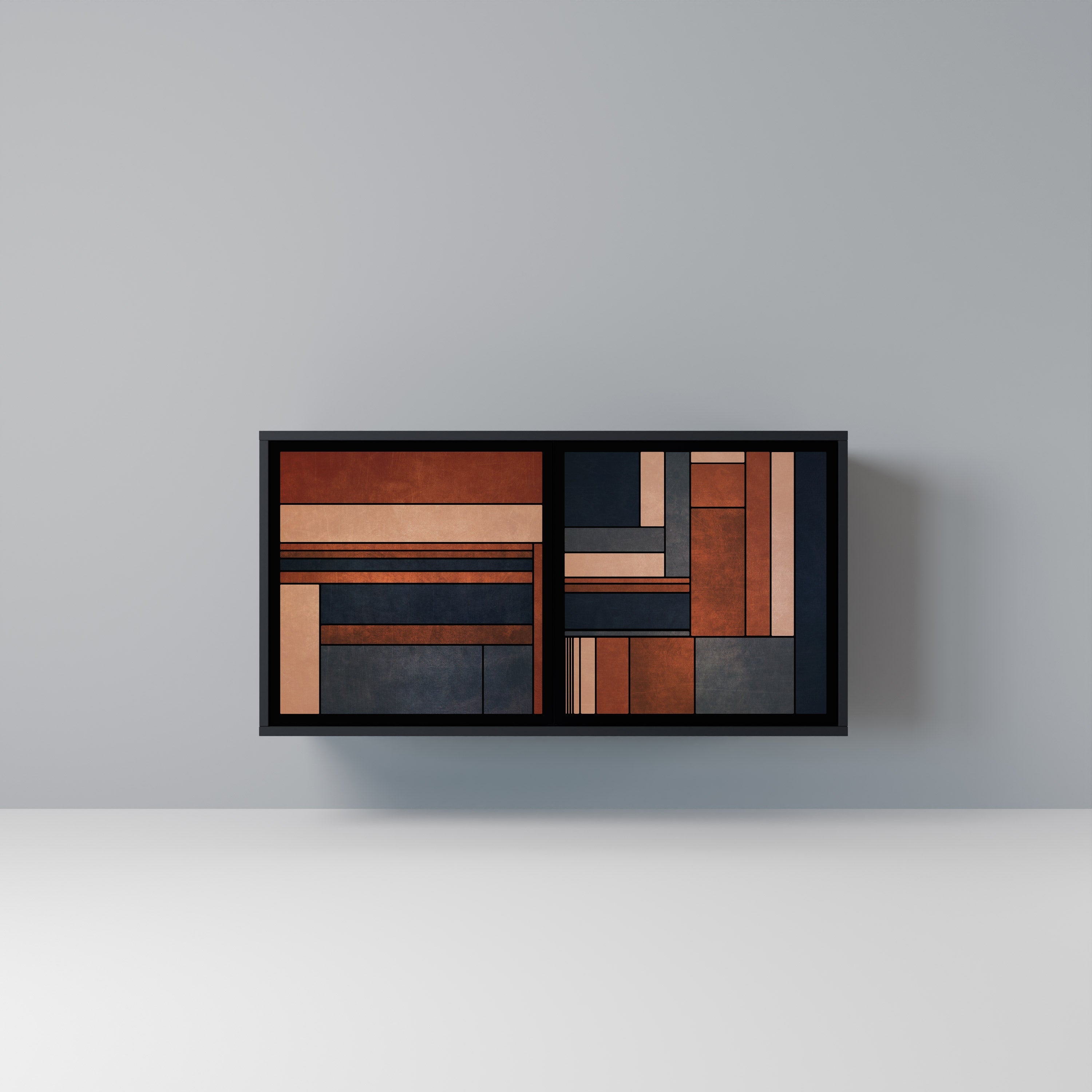 INTREPID FORMATION Sideboard mit 2 Türen in Schwarz